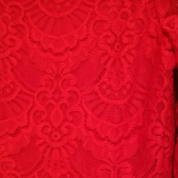 My Michelle red lace overlay dress - Picture 8 of 9